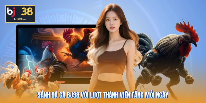 Sảnh đá gà BJ38 với lượt thành viên tăng mỗi ngày