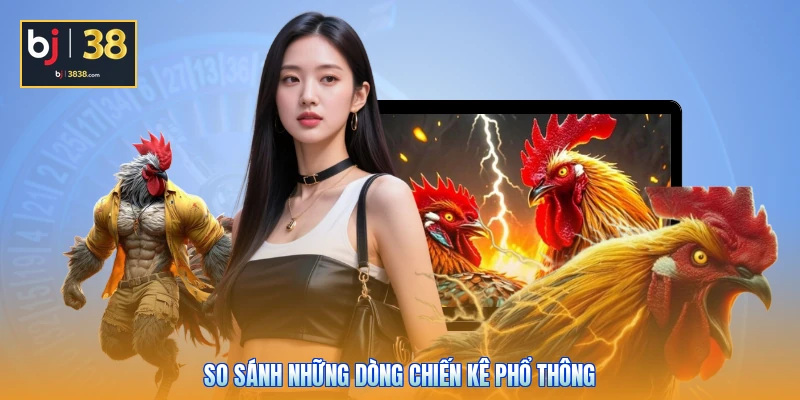 So sánh những dòng chiến kê phổ thông