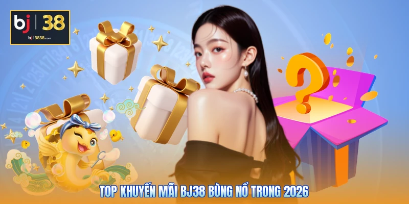 Khuyến Mãi BJ38 - Mưa Ưu Đãi Bùng Nổ, Rinh Thưởng Mỏi Tay 2 Top khuyến mãi BJ38 bùng nổ trong 2026